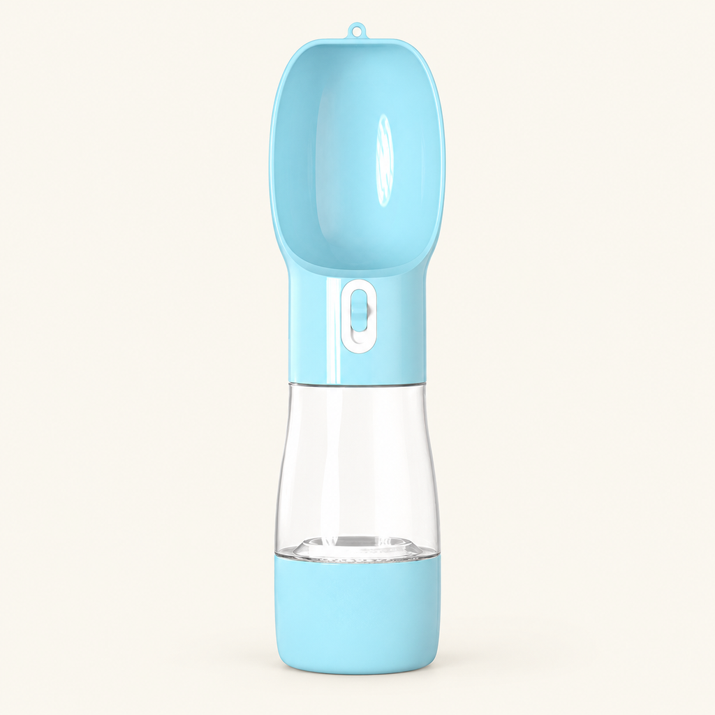 Portable dog water bottle included in the walking bundle