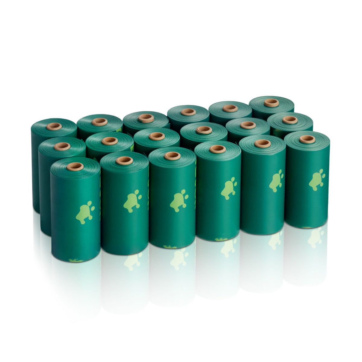 Dark green dog waste bags, 270 count